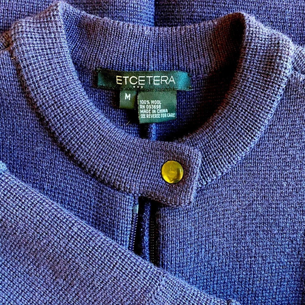 Etcetera by Carlisle wool zipper jacket - Picture 3 of 4